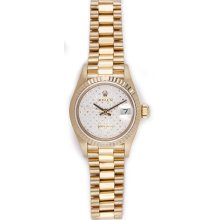 Rolex President Ladies Watch with Genuine Pleiade Diamond Dial 69178