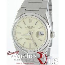 Rolex Rare Oyster Integral Bracelet 1530 Stainless Steel Silver Dial Automatic