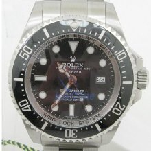 Rolex Sea Dweller Black Index Dial Oyster Bracelet Stainless Steel Mens Watch