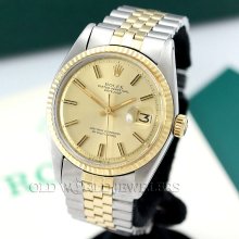 Rolex ss/18k vintage datejust ref 1601