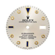 Rolex Submariner Aftermarket Serti Diamond Dial, Steel, Yellow Gold