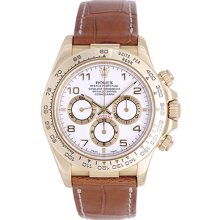 Rolex Zenith Cosmograph Daytona Men's 18k Yellow Gold Watch 16518