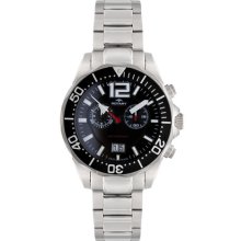 Rotary Aquaspeed Gents Sport Stainless Steel Chronograph Black Dial Br