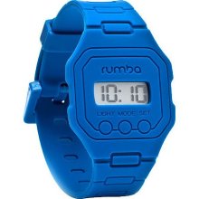 RumbaTime Unisex Ludlow Digital Silicone Band Watch - Navy Blue - One Size