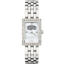 San Antonio Spurs Ladies Allure Watch Stainless Bracelet LogoArt