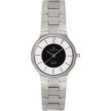 Sartego SVQ111 Stainless Steel Seville Dress Watch Black Dial ...