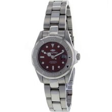 Seapro SX Red Dial Stainless Steel Automatic Ladies Watch SP1016