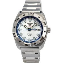 Seiko 5 Sports Automatic White Dial Stainless Steel Mens Watch Srp279