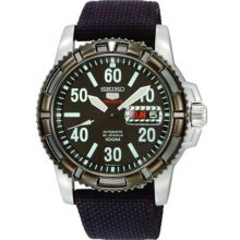 Seiko 5 Sports Automatic Nylon Mens Watch SRP219