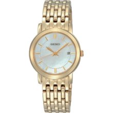 Seiko Ladies Gold Plated Bracelet Watch Sxdb94p1