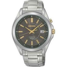 Seiko Men`s Kinetic Watch W/ 100m Water Resistant