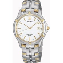 Seiko Men's Le Grand Sport Watch - Stainless & Gold-Tone - White Face - Date - SLC028