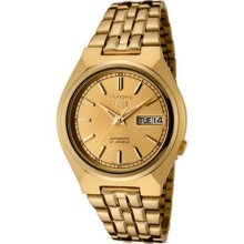 Seiko Men's SNK312K Gold Stainless-Steel Automatic Watch with Gol ...