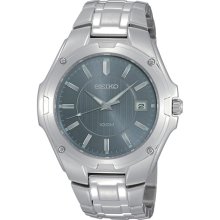 Seiko Men's Stainless Steel Dress Watch (Seiko men's silver-tone dress calendar watch)