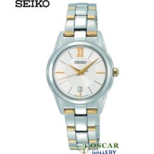 Seiko Neo Classic Sxdc81p1 Bicolor Women's Watch 2 Years Warranty