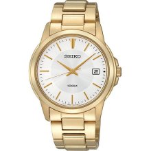 Seiko Quartz Gold Plated Gents Watch SGEF56P1