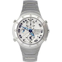 Seiko SDWG45 Stainless steel case. Chronograph records elapsed ti Bracelet has double locking sa
