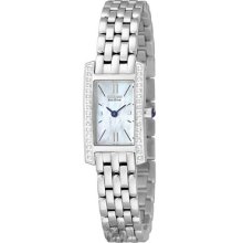 Silhouette Ladies Diamond Watch by Citizen Mother of Pearl EG2680-53D