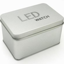 Silver/red/rosiness Elegant Watch Box Quartz Led Digital Lava Wrist Fashion Gift