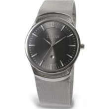 Skagen 597lssm Mens/gens Ultra Slim Watch W/date (uk Seller)