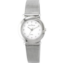 Skagen Denmark Watch, Womens Stainless Steel Bracelet 107SSSD