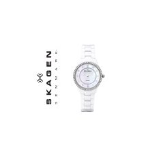 Skagen Denmark Woman Watch 347SSXWC Slimline Ceramic