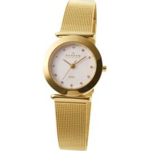 Skagen Gold Women's Classic Gold Mesh Watch