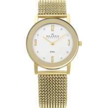 Skagen Steel Mesh Silver-Tone Dial Women's Watch #39LGG1