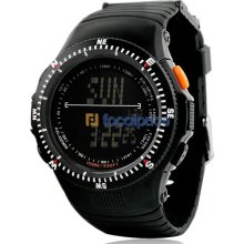 Skmei 0989 5ATM Water Resistant Digital Sports Watch with Soft Plastic Strap