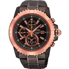 SNAE10J1 SNAE10 Seiko Lord Gents Rose Gold Plated Chronograph Watch