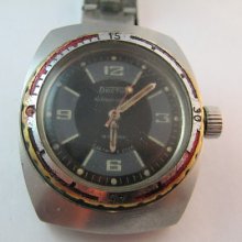 Soviet Vostok AMPHIBIA 200M Komandirskie USSR Military Wrist Watch