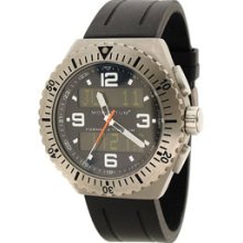 St. Moritz Momentum Format 4 Titanium Watch with Rubber Band - Black