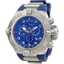 Stainless Steel Subaqua Noma IV Diver Blue Dial Chronograph Rubber Strap