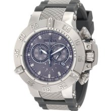 Stainless Steel Subaqua Noma III Diver Gray Dial Chronograph Rubber Strap