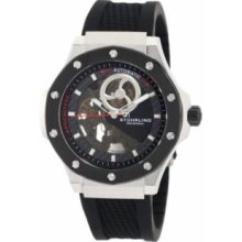 Stuhrling Original 160A.332B61 Mens Apocalypse Skeleton on a Stainless Steel Case with Silver Hands and Markers