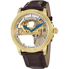 Stuhrling Original 213a 333x30 Saturnalia Bridge Auto Diamond Rotor Mens Watch