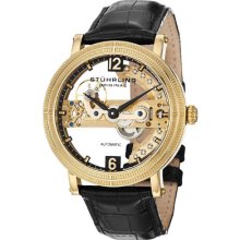 Stuhrling Original 213aa 333531 Brumalia Bridge Automatic Skeleton Mens Watch