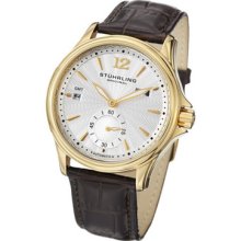 Stuhrling Original 483 3335k2 Symphony Eternity Gmt Automatic Date Ss Mens Watch