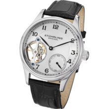 Stuhrling Original 492 33152 Classic Cuvette Mechanical Leather Mens Watch