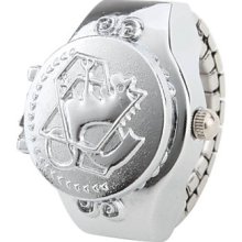 Style Women's Constellation Alloy Analog Quartz Ring Watch (Silver)