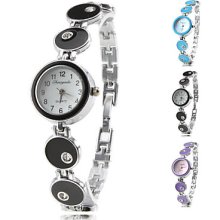 Style Women's Fashionable Alloy Analog Quartz Bracelet Watch (Assorted Colors)