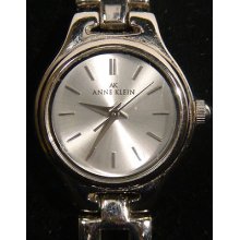 Stylish Silver Tone Anne Klein Open Link Band Ladies Watch Works(r1)