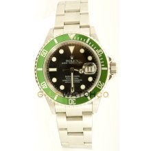 Submariner Stainless Steel Green Model 16610LV All Authentic