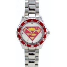 SUPERMAN Man of Steel Quartz Sport Watch & Collector Tin by Accutime SUPERMAN Man of Steel Quartz Sport Watch & Collector Tin by Accutime