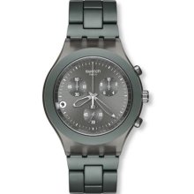 Swatch Full Blooded Smoky Grey Chrono Mens/ladies Watch Svck4007ag