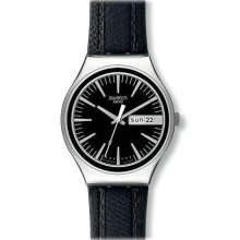 Swatch Irony Charcoal Suit Day-and-Date Black Dial Men's watch #YGS744