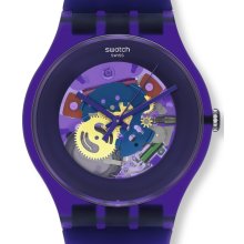 Swatch Purple Lacquered Ladies Watch SUOV100