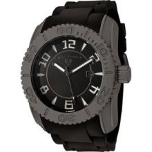 Swiss Legend 20068-GM-01 Men's Commander Black Dial Black Rubber