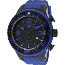 Swiss Legend Men's Neptune Chronograph Black Dial Black Ip Case Blue S