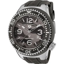 Swiss Legend Men's Neptune Grey Camouflage Dial Grey Silicone